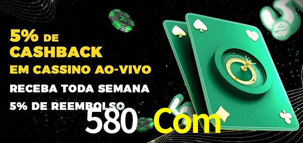 Promoções do cassino ao Vivo 580 Com